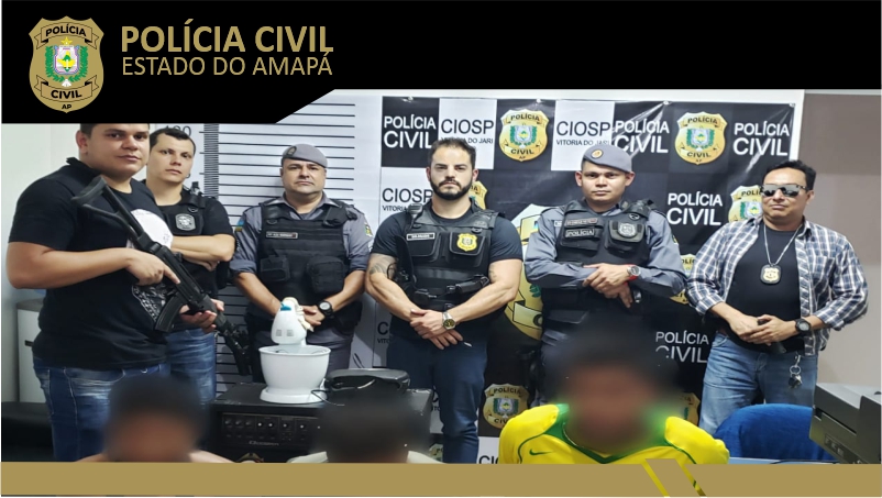 POLÍCIA CIVIL PRENDE 3 PESSOAS POR RECEPTAÇÃO DOLOSA E CUMPRE UM MANDADO DE PRISÃO POR ROUBO EM VITÓRIA DO JARI